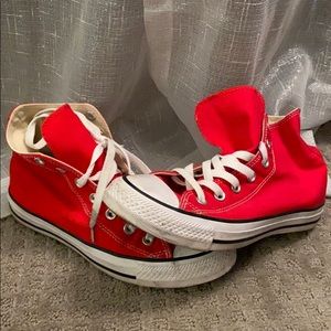 Red high top chucks